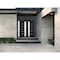 Vdomdoors Front Exterior Prehung Metal-Plastic Double Doors / MANUX 8088 Matte Black / Sidelite Exterior Wind MANUX8088DEXD-BLK-LH-W72+16xH80 - alternate 2