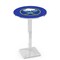 Holland Bar Stool Co 36" Chrome Buffalo Sabres Pub Table, 36" dia. Top L217C3636BufSab - alternate 1