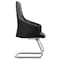 Leisuremod Celeste Office Chair in Upholstered Leather and Iron Frame, Black CGO20BLL - alternate 3