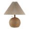 Jonathan Y Aksel 17.25" Coastal Scandinavian Resin/Iron Sphere LED Table Lamp w/Pleated Shade and Pull Chain, Br JYL1145A - alternate 7
