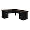 Regency Fusion Desk W/ Double Pedestal Drawer Unit, 72 in W X Wood, Metal, Neo Walnut MLD723048NW - alternate 1