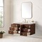 James Martin Vanities Amberly 48" Single Vanity, Mid-Century Walnut, w/ 3 CM Siberian Silestone Top 670-V48-WLT-3SFR - alternate 6