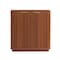 Homeroots 32in Brown Wood Accent Cabinet With Two Doors 716319 - alternate 1