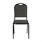 Flash Furniture HERCULES Series Crown Back Stacking Banquet Chair in Black Dot Patterned Fabric - Black Frame FD-C01-B-S076-GG - alternate 7