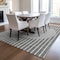 Homeroots 8' X 10' Gray And Ivory Striped Washable Indoor Outdoor Area Rug 597166 - alternate 5