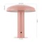 Jonathan Y Suillius 11" Contemporary Bohemian Rechargeable/Cordless Iron Dimmable Integrated LED Mushroom Table JYL7114E - alternate 6