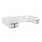 Homeroots White Italian Leather Power Reclining U Shaped Eight Piece Corner Sectional With Console 634663 - alternate 1