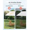Vevor Metal Chicken Coop 9.8x19.6x6.5 ft Walk-in Chicken Run with Cover Spire Roof JD362 - alternate 6