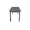 Homeroots 60" Gray Solid Wood Dining Table 548921 - alternate 13