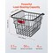 Vevor Rear Bike Basket Metal Wire Bicycle Basket Reflective Tail Light Cover TX-SS-05 - alternate 6