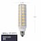 Bulbrite 60-Watt Equivalent Dimmable Clear Mini T6 Candelabra E11 LED Mini Light Bulb, 2700K, 2PK 862640 - alternate 3
