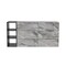 Homeroots 63" Grey Faux Marble and Black Wood Six Drawer Double Dresser 473112 - alternate 1