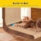 Simple Deluxe Fluffydream Cat Scratcher with Cat Toys Ball Track, Build-in Ball, L-Shaped Scratcher, Cardboard Lo PTFURNSCRATPADL01WOOD - alternate 4