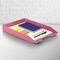 Acrimet Stackable Letter Tray Front Load Letter Size Document Organizer Plastic Solid Pink 1 Unit 211.9 - alternate 7