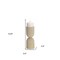 Homeroots 9" Beige Metal Tabletop Pillar Candle Holder 608425 - alternate 5