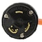Ac Works Plug Adapter, STW, 6-30R, L6-30P, 1.5 ft., Orange L630630-018 - alternate 4