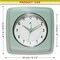 Infinity Instruments Square Retro Wall Clock, Sage Green, 9.25" 13228SA-4103 - alternate 6