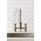Kingston Brass Double-Handle Deck-Mount Pre-Rinse Bridge Kitchen Faucet, Polished Nickel GS1276BEX - alternate 4