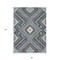 Homeroots 8' X 10' Pewter Charcoal And Sky Blue Tribal Washable Indoor Outdoor Area Rug 598151 - alternate 7