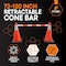 Xpose Safety Retractable Cone Bar Orange/White, 72in to 120in Length, 40PK CBO72/120-40-X - alternate 6