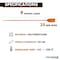 Kable Kontrol Identification & Tamper Proof Cable Zip Ties, 9 in L, Orange, HDPE (High-density polyethylene) CTPT-9-50-OR - alternate 3