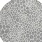 Homeroots 8' Gray And Ivory Round Geometric Washable Indoor Outdoor Area Rug 595075 - alternate 7