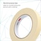 3M Masking Tape, 18 mm W x 55 m L, 5.2 mil Thick, Tan, Rubber Adhesive, 48 PK 2307 - alternate 4