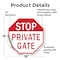 Signmission Stop Private Gate, 18 Inch X 18 Inch, Vinyl Decal OC-D-18-131 - alternate 3