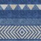 Homeroots 8' X 10' Navy Blue Ivory And Beige Southwestern Washable Indoor Outdoor Area Rug 613930 - alternate 7