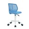 Homeroots Blue and White Adjustable Height Swivel Rolling Office Chair 719264 - alternate 7