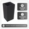 Leisuremod Terra Modern Tall Square Fiberstone & MGO Clay Planter - Handcrafted Indoor/Outdoor Flower Pot TP20BL - alternate 6