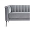 Homeroots 76" Gray Sofa With Silver Legs 480906 - alternate 8
