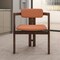 Leisuremod Velo Modern Dining Chair in Black Walnut Wood with Dark Brown Seat, 4PK VCBW-51DBR4 - alternate 7