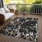 Homeroots 3' X 5' Black Ivory And Brown Striped Washable Indoor Outdoor Area Rug 600876 - alternate 6