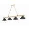 Z-Lite Cordon Heritage Brass 4 Light Billiard 2306-4HBR-ARS - alternate 4