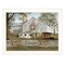 Homeroots American Star Quilt Block Barn 3 White Framed Print Wall Art 415223 - alternate 1