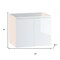Homeroots 24" White Wood Freestanding Bathroom Vanity With White Sink And Two Drawers 627411 - alternate 5