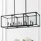 Jonathan Y Paysan 35" Linear 10-Light Adjustable Iron/Seeded Glass Rustic Farmhouse LED Pendant, Oil Rubbed Bron JYL7515A - alternate 9
