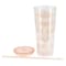 Mr. Coffee Modern Euphoria 4 Piece 23 Ounce Plastic Tumbler with Straw and Lid Set in Pink 136625.01 - alternate 3