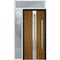 Vdomdoors Steel Door Deux 1744 Natural Oak Sidelight and Transom White Window Stainless Inserts Single Modern DEUX1744EXD-OAKW-W36+14 x H80+16-Left-hand Inswing - alternate 4