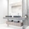 Vigo Segovia Gothic Gray Concreto Stone 16 in. L x 12 in. W x 4 in. H Rectangular Vessel Bathroom Sink VG04064 - alternate 5