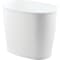 Idesign Wastebasket Kent 2 gal White Plastic Oval White 93441 - alternate 4