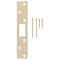 Prosource Security Door Latch Strike, Steel, Brass, 6 in H, 1-1/8 in W HSH-004-PS - alternate 1