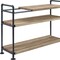 Homeroots Brown And Black Metal Three Tier Etagere Bookcase 486319 - alternate 4