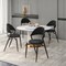 Leisuremod Venice Collection Modern Dining Chair In Black VC49BL - alternate 7