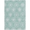 Homeroots 8' X 10' Turquoise Teal Blue And Ivory Medallion Washable Indoor Outdoor Area Rug 587773 - alternate 7