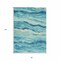 Homeroots 8' X 10' Turquoise Striped Washable Indoor Outdoor Area Rug 608133 - alternate 6