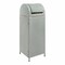 Happimess Darla 31.39-Gallon All-Weather Wicker/Metal Swing Top Hideaway Outdoor Trash Can, Mint Blue/White HPM1202C - alternate 9