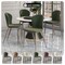 Leisuremod Mosaic Collection Modern Dining Chair in Olive Green Fabric, 2PK MC44OG2 - alternate 7