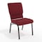 Flash Furniture Hercules Church Chair, 19-1/4 in W 25" L 33-1/4" H, Fabric Seat FD-CH02185-SV-RED-GG - alternate 1